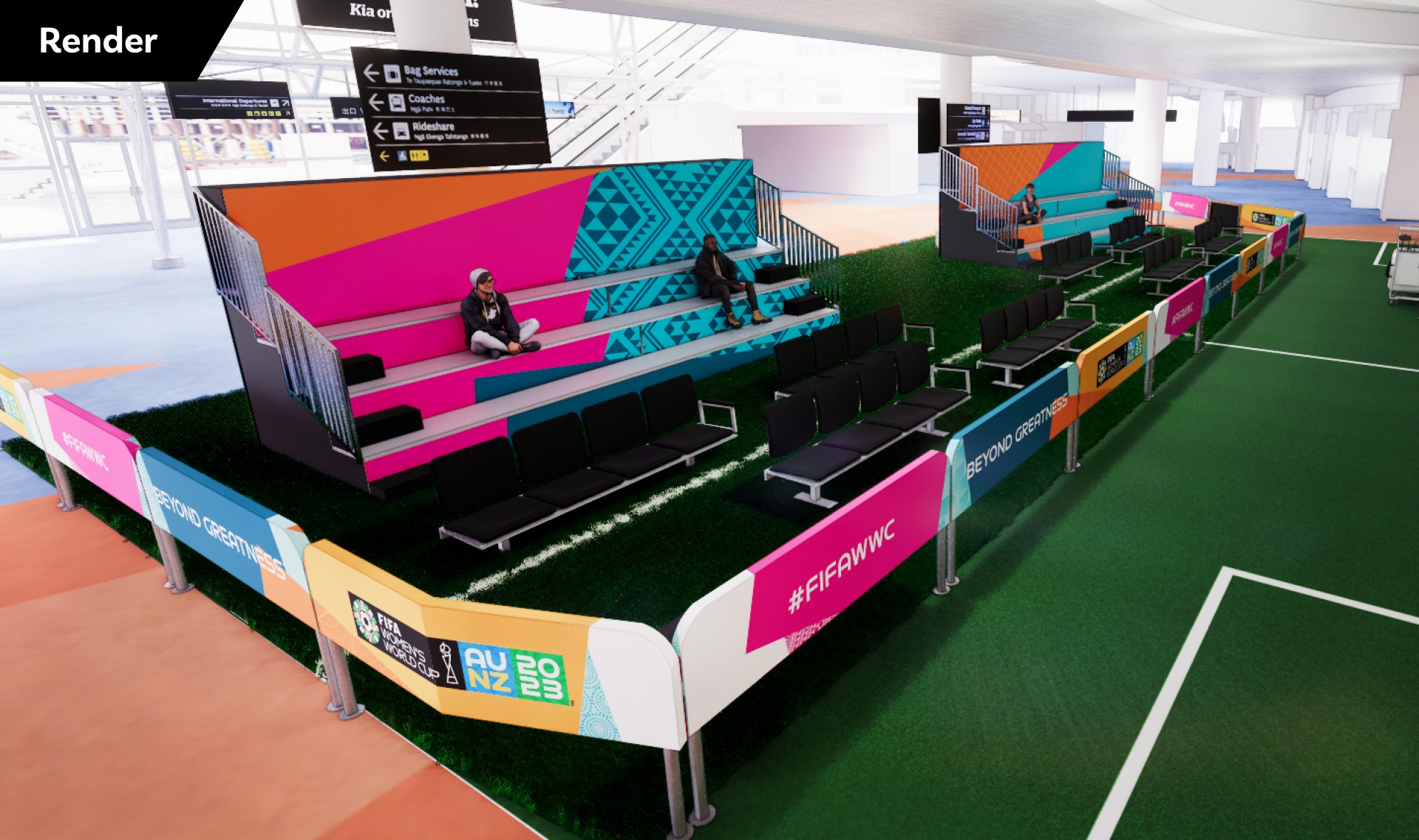 AIA FiFA Grand stand Render