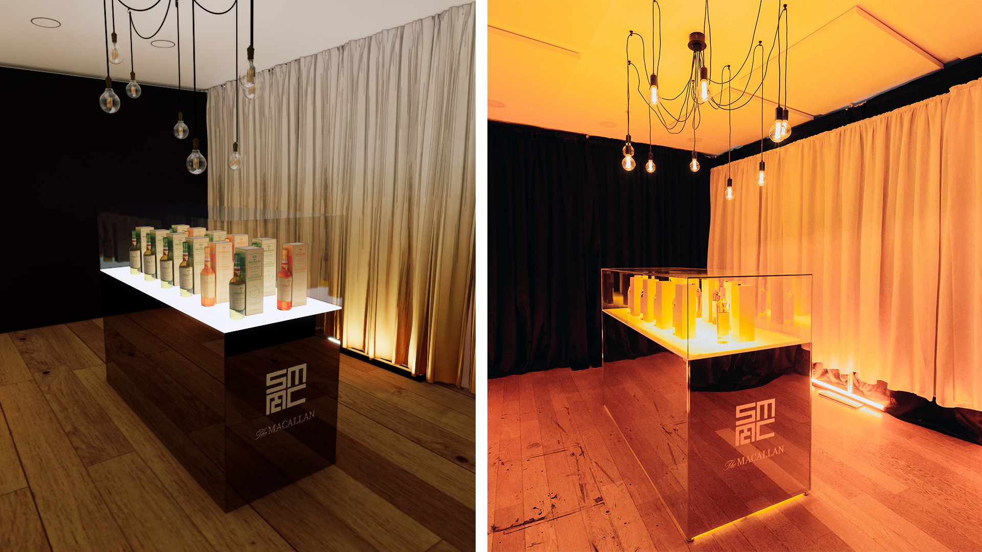 Product display render vs real